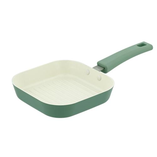 ＜ベストコ＞内面セラミック塗装 ガス火 ミニグリルパン 14.5cm