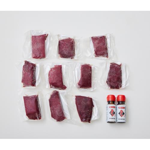 【菅乃屋】＜国産＞赤身馬刺し10袋（計800g）