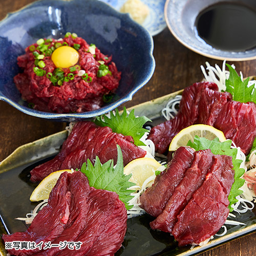 """【菅乃屋】＜国産＞赤身ブロック800g＆ユッケ1"