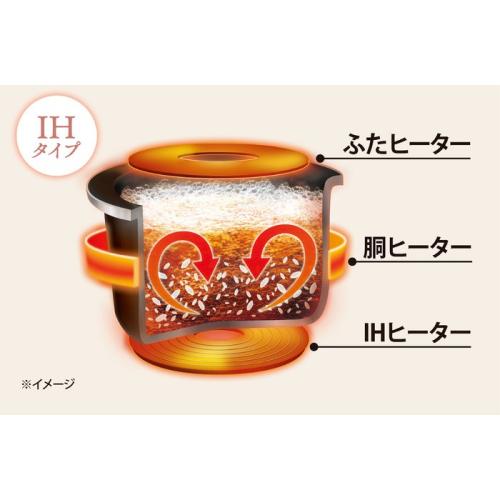 ＜象印＞小容量IH炊飯ジャー「極め炊き」 NP-GM05-XT(3合炊き)