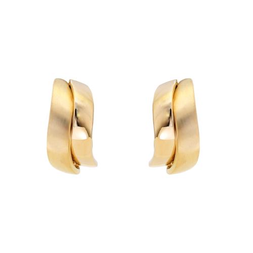 ＜グロッセ＞トレゾア インフィニートメタルイヤリング ゴールド