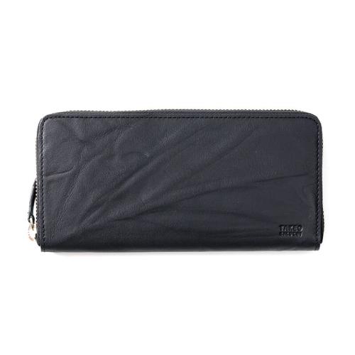 ＜タケオキクチ＞スクイーズシリーズ　ラウンドファスナー長財布小銭入れ付き