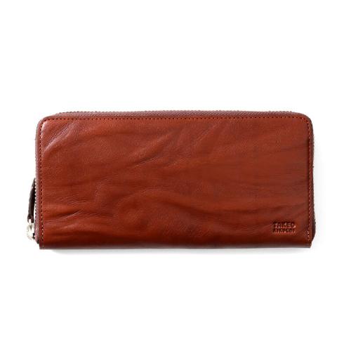 ＜タケオキクチ＞スクイーズシリーズ　ラウンドファスナー長財布小銭入れ付き