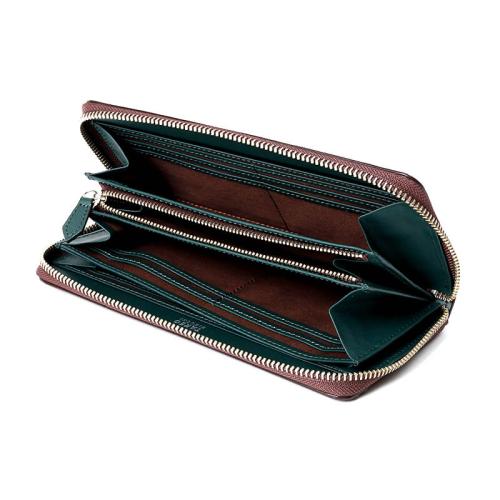 ＜タケオキクチ＞スクイーズシリーズ　ラウンドファスナー長財布小銭入れ付き