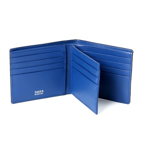 ＜タケオキクチ＞スクイーズシリーズ　ベラ付二つ折り財布小銭入れ無し