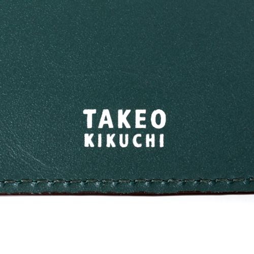 ＜タケオキクチ＞スクイーズシリーズ　ベラ付二つ折り財布小銭入れ無し