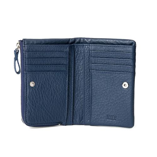 ＜タケオキクチ＞レディングシリーズ　縦型二つ折り財布ファスナー小銭入れ付き