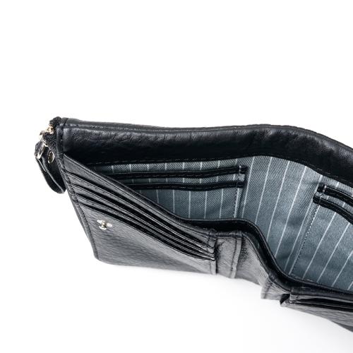 ＜タケオキクチ＞レディングシリーズ　縦型二つ折り財布ファスナー小銭入れ付き