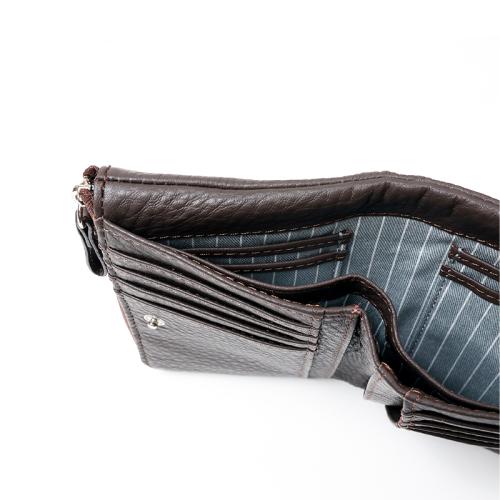 ＜タケオキクチ＞レディングシリーズ　縦型二つ折り財布ファスナー小銭入れ付き