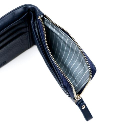 ＜タケオキクチ＞レディングシリーズ　二つ折り財布ファスナー小銭入れ付き