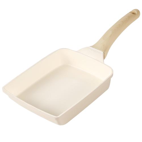 ＜ベストコ＞COSY-ICE セラミック IHエッグパン 14×18cm