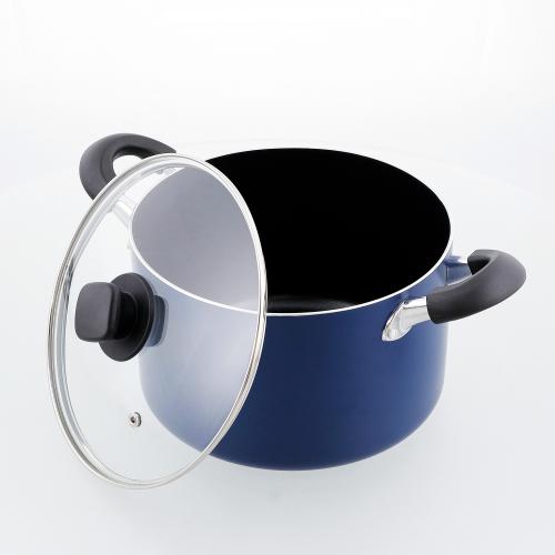 ＜ベストコ＞極深　IHキャセロール22cm　ブルー