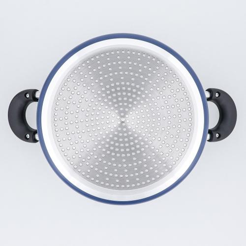 ＜ベストコ＞極深　IHキャセロール22cm　ブルー