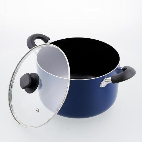 ＜ベストコ＞極深　IHキャセロール24cm　ブルー