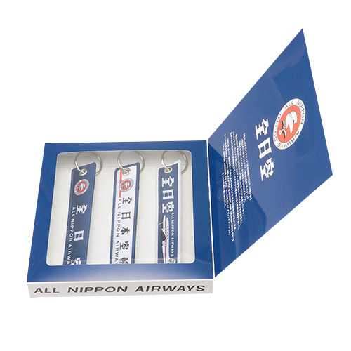 ＜ANAオリジナル＞レトロモチーフ フライトタグ3本セット（ネイビー）