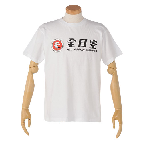 ＜ANAオリジナル＞レトロモチーフ Tシャツ 白（全日空）