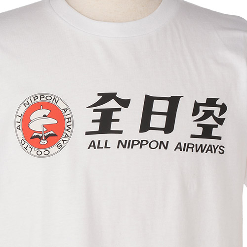 ＜ANAオリジナル＞レトロモチーフ Tシャツ 白（全日空）