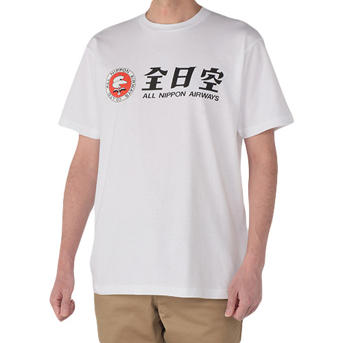 ＜ANAオリジナル＞レトロモチーフ Tシャツ 白（全日空）