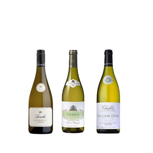 【送料当社負担】名門ワイナリーのシャブリ飲み比べ3本セット