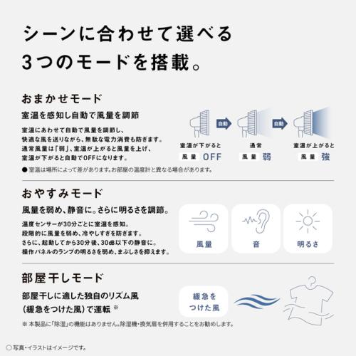 ＜Panasonic＞扇風機9枚羽タイプ F-C339C