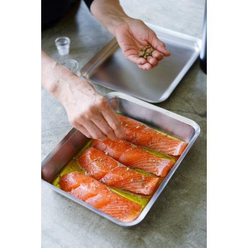 ＜ラバーゼ＞ステンレス角バット21cm