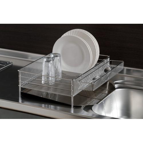 ＜ラバーゼ＞水切りかご大(縦置タイプ)3点セット