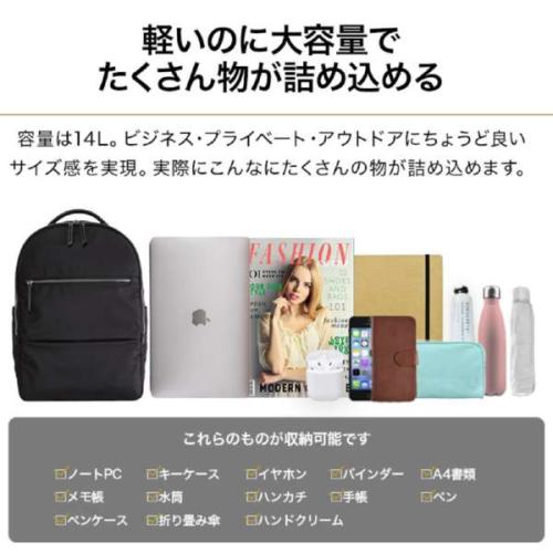 ＜EVOON＞マルチビジネスリュックClara　（エボーン）