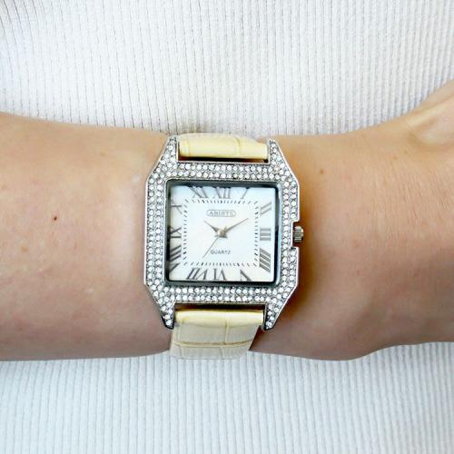 ＜アビステ＞スクエアフェイスベルト時計/9230002