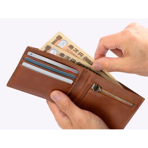 ＜ミラグロ＞イタリアンレザー・スマートウォレット（小銭入れあり）