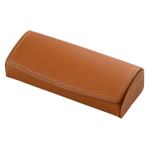 ＜ミラグロ＞キップレザー・ダブルステッチ眼鏡ケース