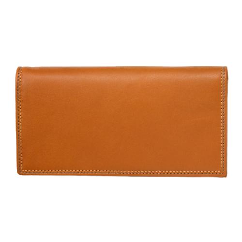 ＜ミラグロ＞キップレザー・ダブルステッチ長財布