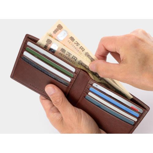 ＜ミラグロ＞牛革ソフトミリングレザー・札入れ