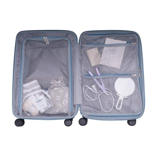 ＜TRAVELIST＞１秒アクセス ストッパー車輪 ワンタッチTop Openキャリー M