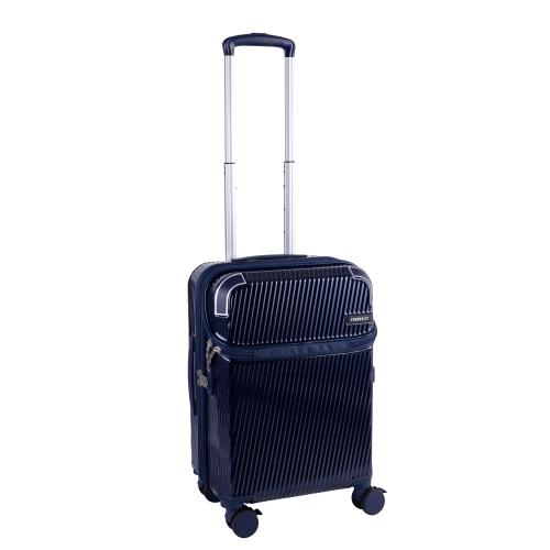 ＜TRAVELIST＞コーナーパッド付 Top Openキャリー 機内持込