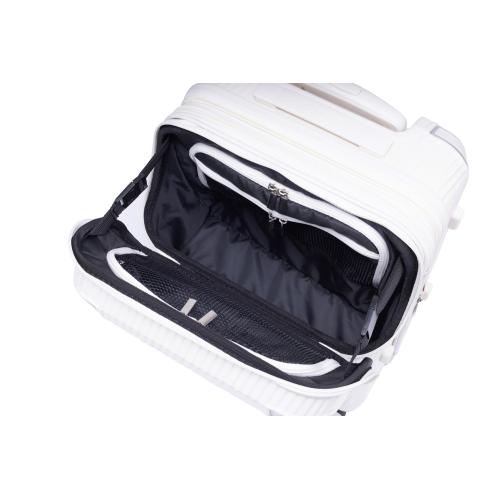 ＜TRAVELIST＞コーナーパッド付 Top Openキャリー 機内持込