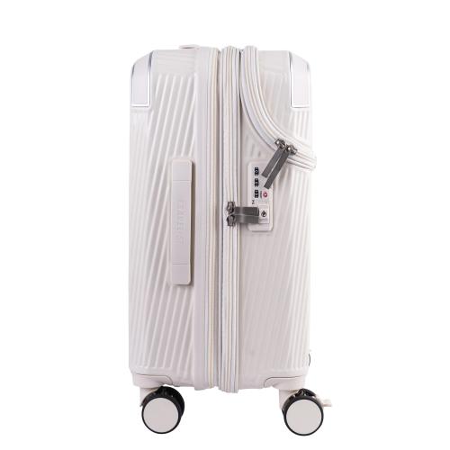 ＜TRAVELIST＞コーナーパッド付 Top Openキャリー 機内持込