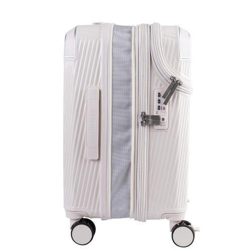 ＜TRAVELIST＞コーナーパッド付 Top Openキャリー 機内持込