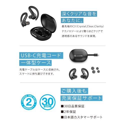 ＜JLab＞ワイヤレスイヤホン　Epic Sport ANC 3