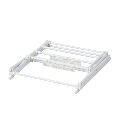 ＜ベストコ＞Quick Lock平干しできるコンパクトスタンド物干し　伸縮S