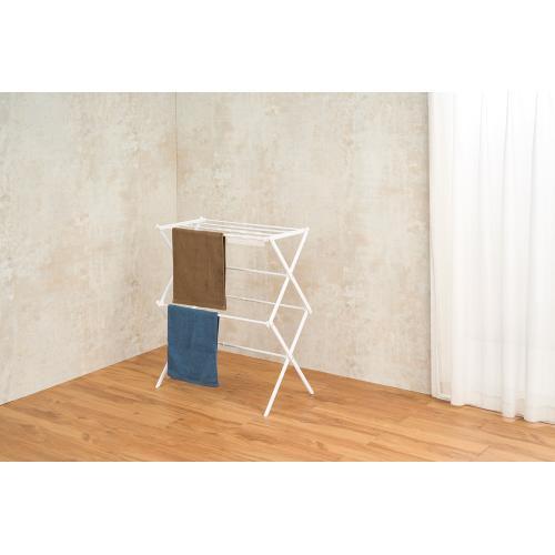 ＜ベストコ＞Quick Lock平干しできるコンパクトスタンド物干し　伸縮S