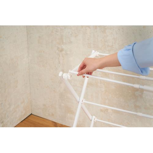 ＜ベストコ＞Quick Lock平干しできるコンパクトスタンド物干し　伸縮S