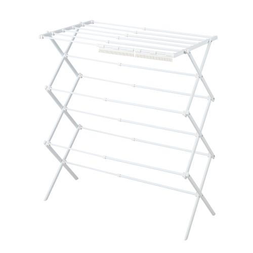 ＜ベストコ＞Quick Lock平干しできるコンパクトスタンド物干し　伸縮M