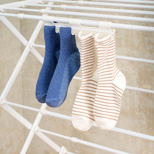 ＜ベストコ＞Quick Lock平干しできるコンパクトスタンド物干し　伸縮M