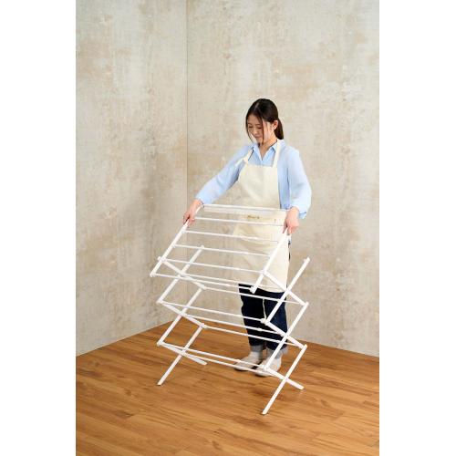 ＜ベストコ＞Quick Lock平干しできるコンパクトスタンド物干し　伸縮M