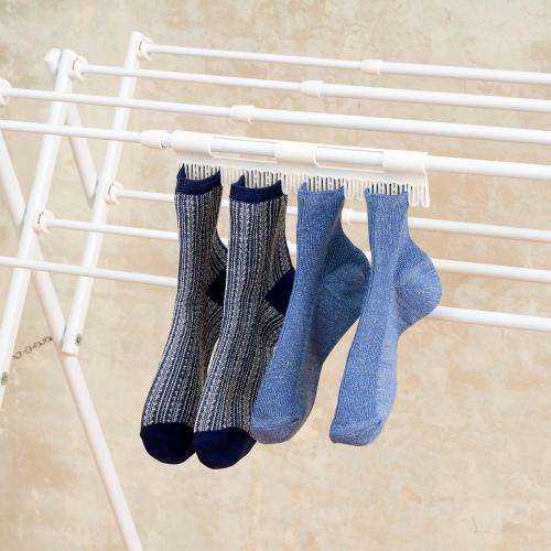 ＜ベストコ＞Quick Lock伸縮できる軽量コンパクト小物干し