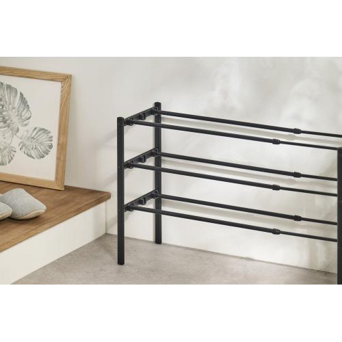 ＜ベストコ＞Quck Lock靴に合わせて組み換えられる伸縮式シューズラック