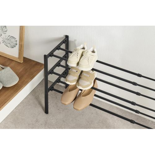 ＜ベストコ＞Quck Lock靴に合わせて組み換えられる伸縮式シューズラック