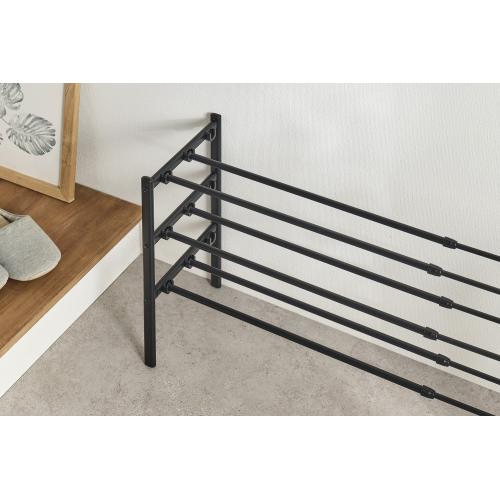 ＜ベストコ＞Quck Lock靴に合わせて組み換えられる伸縮式シューズラック