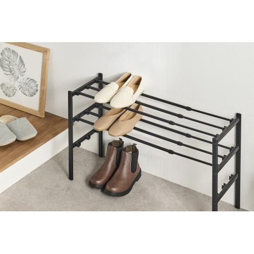 ＜ベストコ＞Quck Lock靴に合わせて組み換えられる伸縮式シューズラック