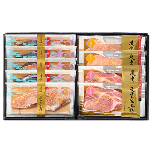 ＜京都辻が花＞魚と肉の柚香西京漬